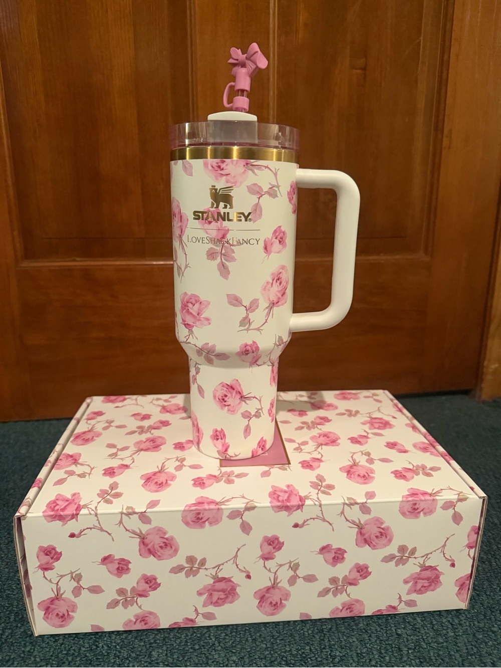 Stanley x LoveShackFancy Tumbler with pink florals